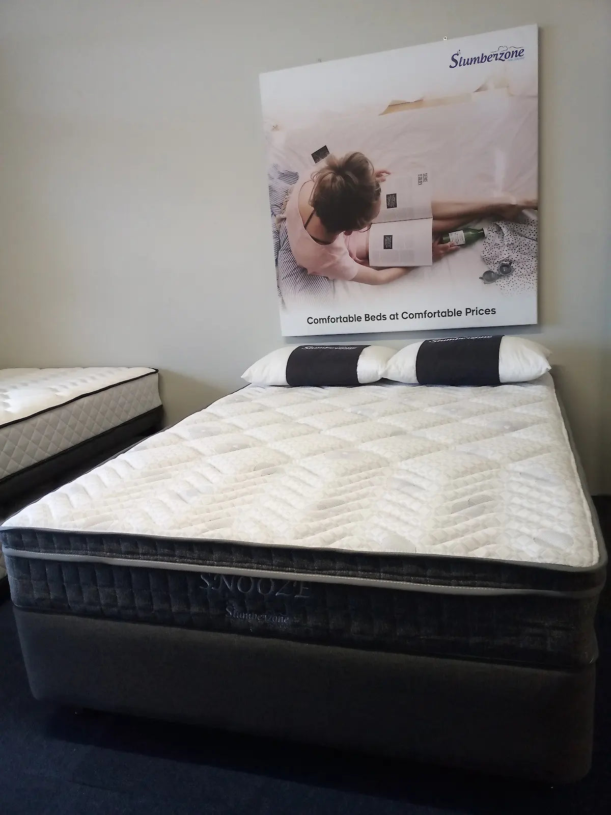 Snooze Innersprung Plush Queen Size Mattress + Base Set