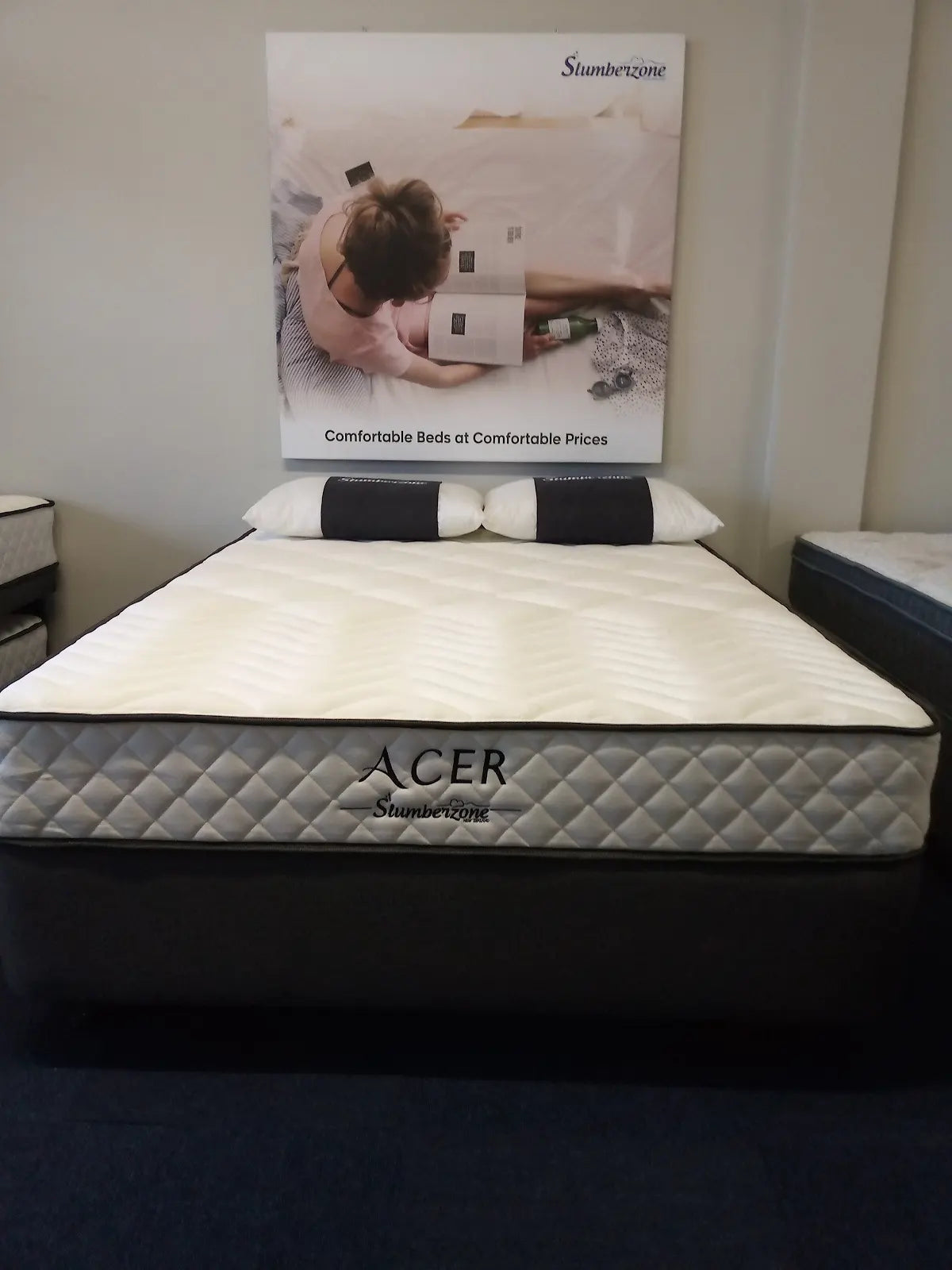 Acer Innersprung Medium Queen Mattress + Base Set