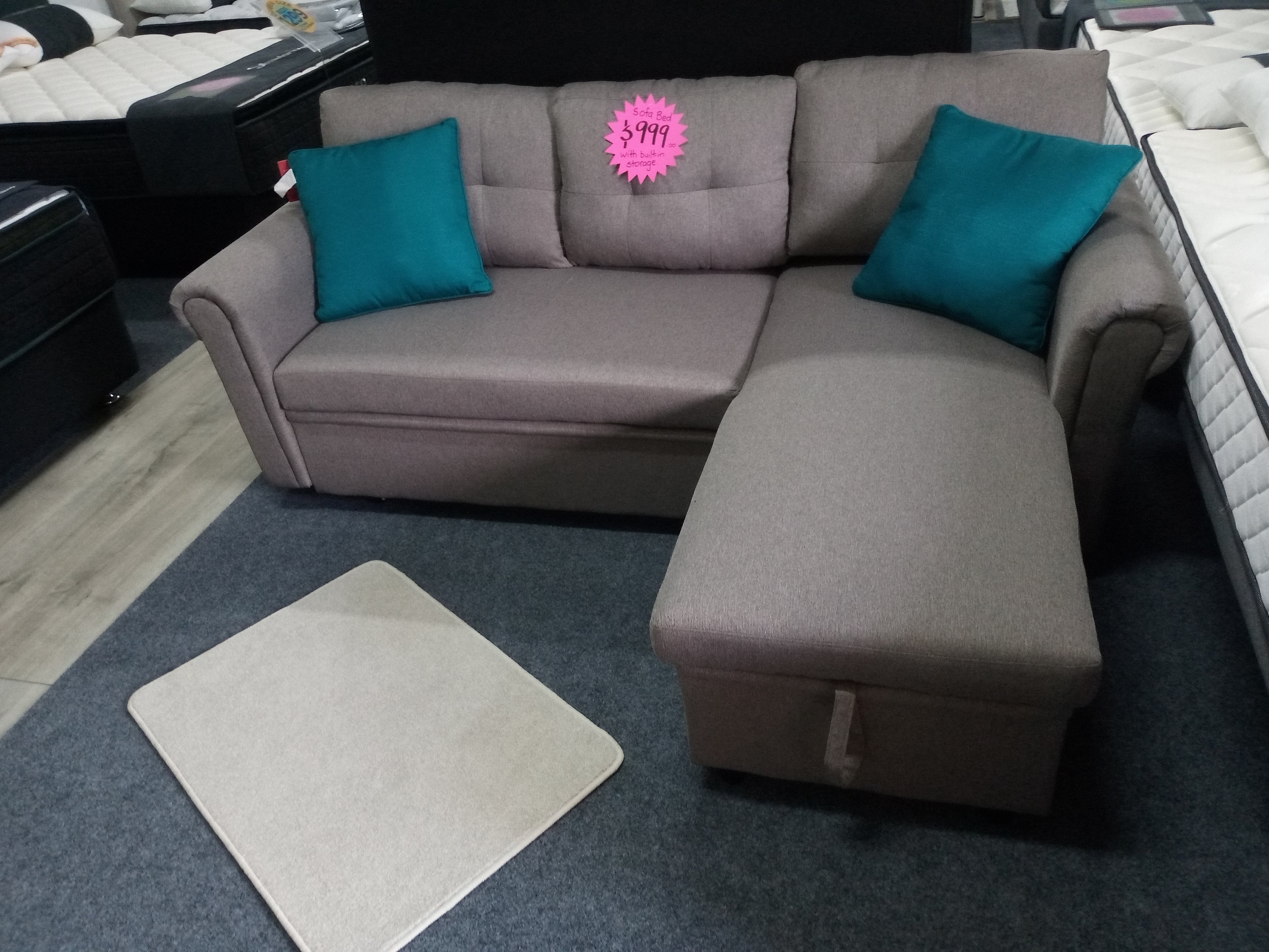Slumberzone Corner Storage Sofa Bed